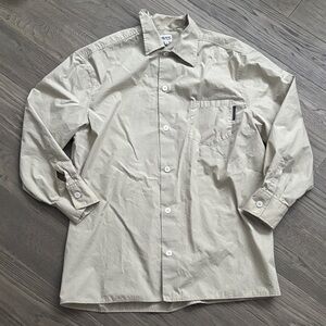 Dolce & Gabbana | Vintage Light Tan 100% Cotton Button Down Shirt Size Small